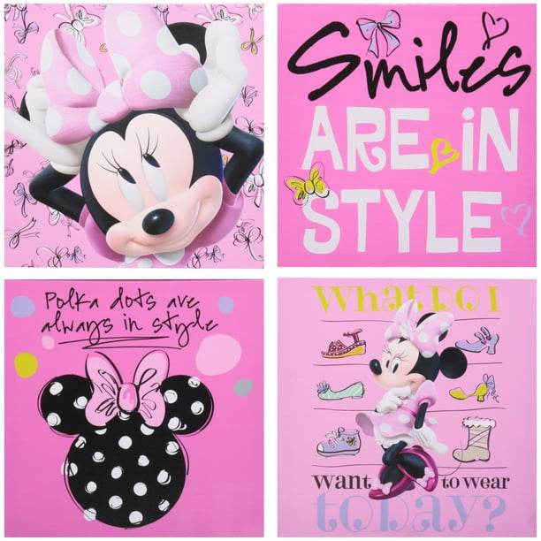 Disney Mickey Mouse Wall Stickers Mickey ou Minnie Mouse Design 31 cm x 23 cm 